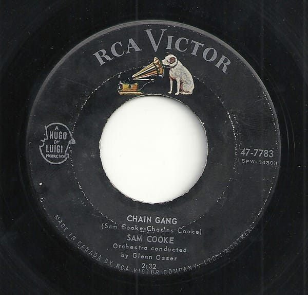 Sam Cooke 7" Single Record "Chain Gang"