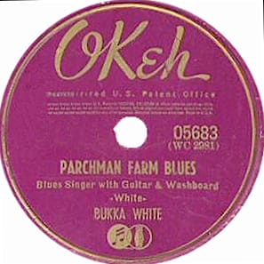 Okeh Record "Parchman Farm Blues" Single Cover