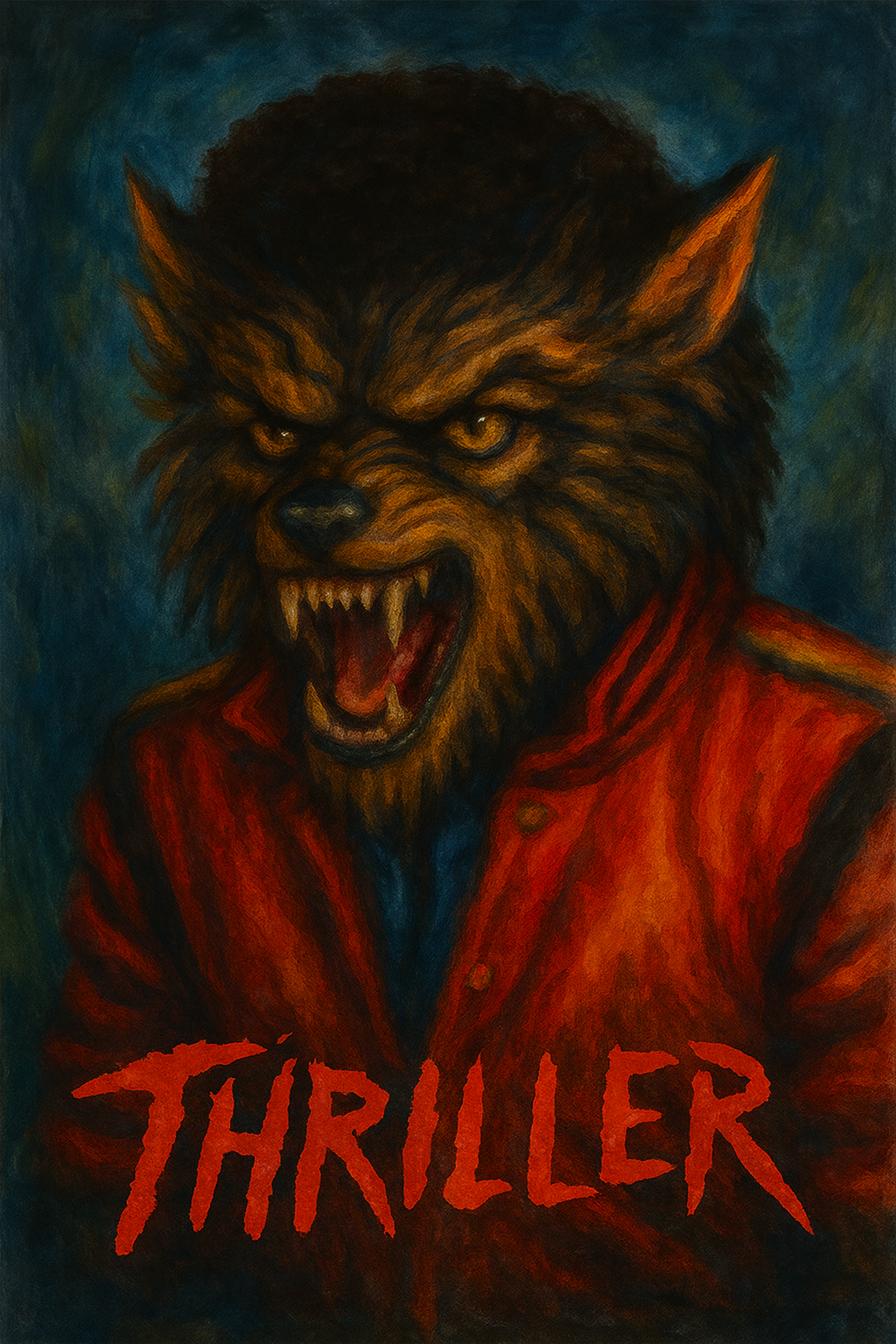 Thriller poster image of Michael Jackson as Werewolf